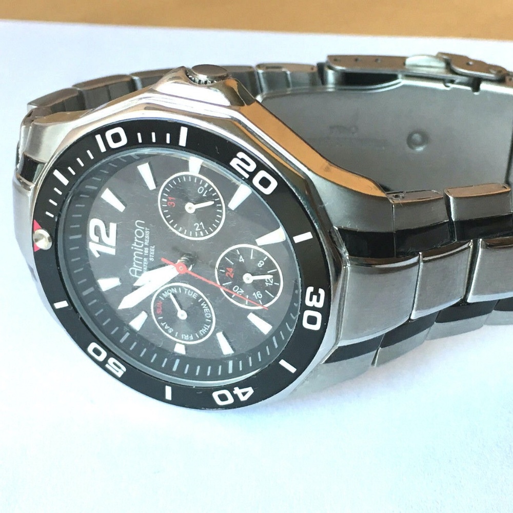 Armitron Men's 204664blsv Water Resistant Watch